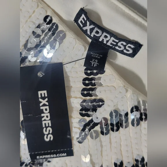 NWT Express Sequin Mini Skirt - Picture 3 of 6